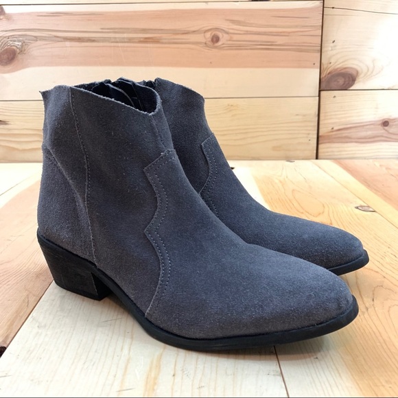 Rag & Co Brisa gray suede ankle boots 9 - Picture 3 of 16